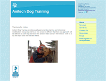 Tablet Screenshot of anitechdogtraining.com